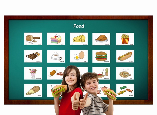 บัตรคำศัพท์ประกอบภาพ อาหารและเครื่องดื่ม Food  Flashcards  รูปที่ 1