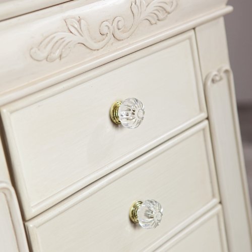 Shabby Chic Antique White Jewelry Armoire ( Antique ) รูปที่ 3