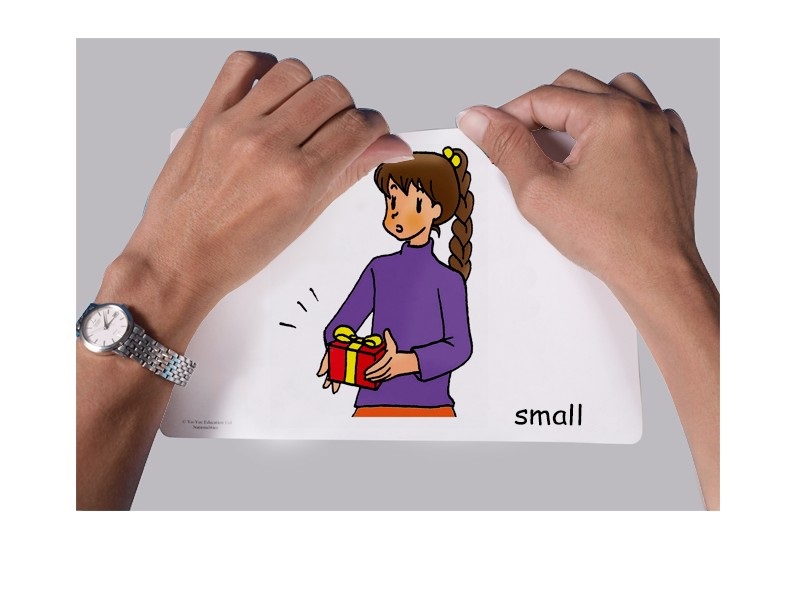 บัตรคำศัพท์ประกอบภาพ คำตรงกันข้าม Opposites Flashcards  รูปที่ 4