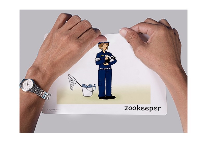 บัตรคำศัพท์ประกอบภาพ สัตว์ ในสวนสัตว์ In the Zoo  FlashCards  รูปที่ 4