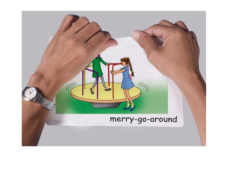 บัตรคำศัพท์ประกอบภาพ สนามเด็กเล่น Playground Flashcards  รูปที่ 4