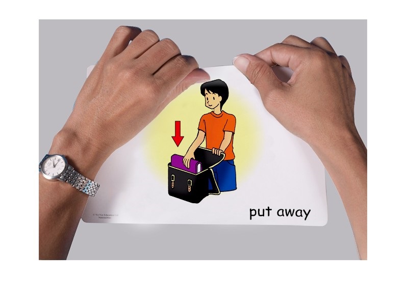 บัตรคำศัพท์ประกอบภาพ ปฎิบัติตามคำสั่ง Intructions FlashCards  รูปที่ 4