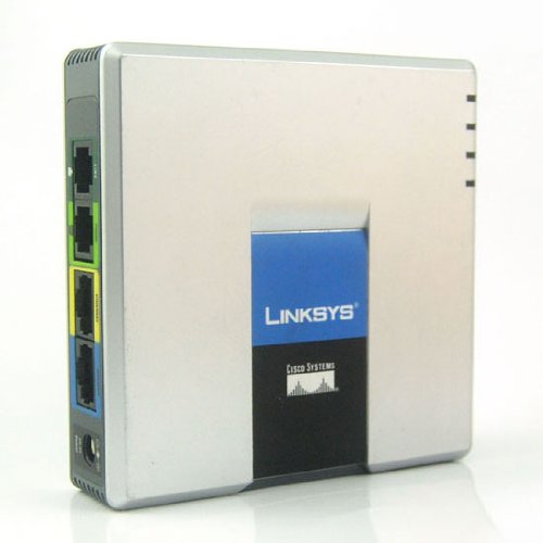 NEW Unlocked Linksys Spa3102 Voice Gateway with Router Adapter Voip Gateway Router 1fxo .1 FXS  รูปที่ 1