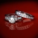 รูปย่อ ขายดี แหวนคู่ แหวนทองชมพู 14K ฝังเพชรเบลเยี่ยมแท้ สุดถูก รูปที่1
