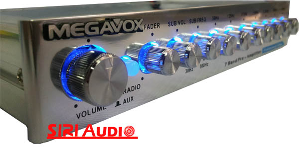 ปรี 7 Band ของ MegaVox รุ่น MXE-7100 สามารถเปลี่ยนสีไฟได้ 2 สี รูปที่ 1