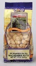 NOW Foods - Macadamia Nuts Roasted and Salted - 9 oz - Bag รูปที่ 1
