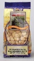 NOW Foods - Macadamia Nuts Roasted and Salted - 9 oz - Bag