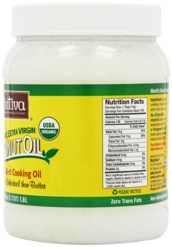 Nutiva Organic Extra Virgin Coconut Oil, 54-Ounce Containers (Pack of 2) ( Coconut oil Nutiva ) รูปที่ 6