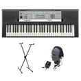 Yamaha YPT-240 61-Key Premium Keyboard Pack with Headphones, Power Supply, and Stand