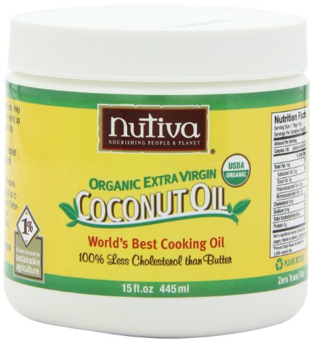 Nutiva Organic Extra Virgin Coconut Oil, 15-Ounce Tubs (Pack of 2) ( Coconut oil Nutiva ) รูปที่ 1