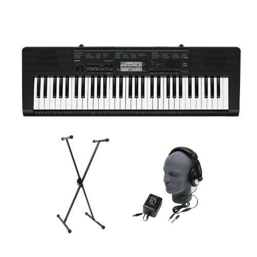 Casio CTK-2300 61-Key Premium Portable Keyboard Package with Headphones, Stand and Power Supply รูปที่ 1