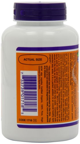 NOW Foods Virgin Coconut Oil 1000mg, 120 Softgels ( Coconut oil Now Foods ) รูปที่ 7