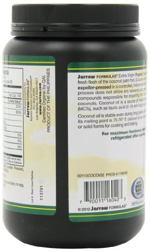 Jarrow Formulas Coconut Oil 100% Organic, Extra Virgin, 32 Ounce ( Coconut oil Jarrow ) รูปที่ 7