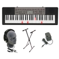Casio LK165 Lighted Key Premium Keyboard Pack with Headphones, Power Supply, and Stand