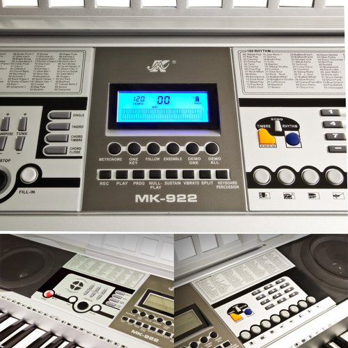 61 Key Electronic Music Keyboard Electronic Piano with Stand รูปที่ 3