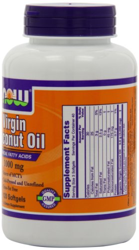 NOW Foods Virgin Coconut Oil 1000mg, 120 Softgels ( Coconut oil Now Foods ) รูปที่ 4