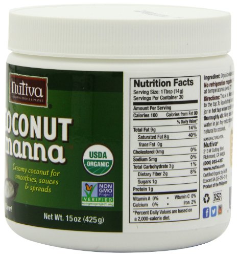 Nutiva Organic Coconut Manna, 15-Ounce (Pack of 2) ( Coconut oil Nutiva ) รูปที่ 4