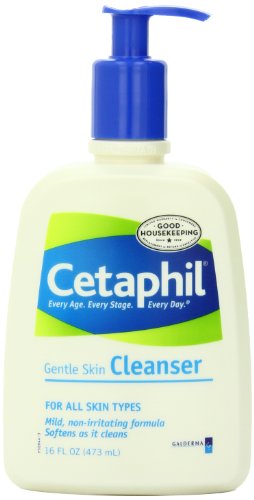 Cetaphil Gentle Skin Cleanser, For all skin types, 16-Ounce Bottles (Pack of 2) ( Cleansers  ) รูปที่ 1