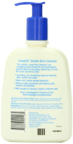 Cetaphil Gentle Skin Cleanser, For all skin types, 16-Ounce Bottles (Pack of 2) ( Cleansers  ) รูปที่ 3