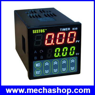 เครื่องตั้งเวลาดิจิตอล ตั้งเวลาเปิดปิดอุปกรณ์ ตั้งเวลา วินาที นาที ชั่วโมง Sestos Digital Quartic Timer Relay Switch 12-24V (TIME009) รูปที่ 1