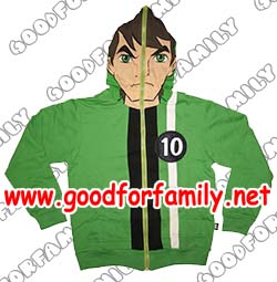 เสื้อกันหนาว เสื้อ jacket มีฮู้ด Ben10 Ultimate Alien ภาค 3 สีเขียว เบ็นเท็น แจ็กเก็ต เสื้อผ้าเด็ก เสื้อผ้าเด็ก รูปที่ 1