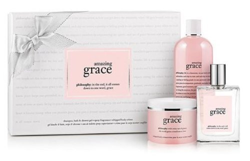 Philosophy Amazing Grace Fragrance 3-Piece Gift Set: Amazing grace spray fragrance 2 oz + perfumed shampoo, bath & shower gel 8 oz + perfumed body butter 2 oz ( Women's Fragance Set) รูปที่ 1