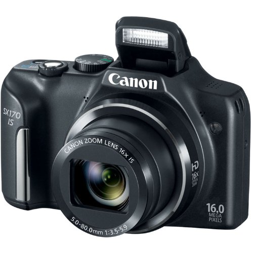 Review Canon PowerShot SX170 IS 16.0 Megapixel Digital Camera with 16x Optical Zoom and 720p HD Video (Black) รูปที่ 3
