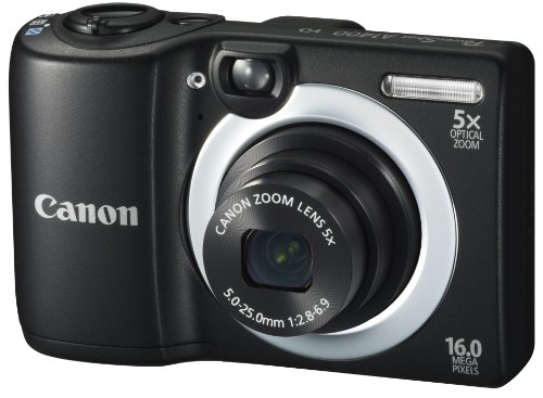 Review Canon PowerShot A1400 16.0 Megapixel Digital Camera with 5x Digital Image Stabilized Zoom 28mm Wide-Angle Lens and 720p HD Video Recording (Black) รูปที่ 1