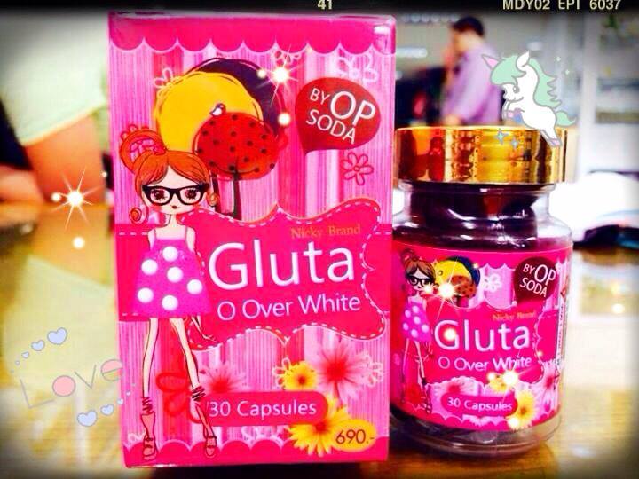 Gluta O Over White by OP SODA กลูต้าซอฟเจลที่ขาวจริง ขาวไว ของแท้นำเข้าจากอเมริกา รูปที่ 1