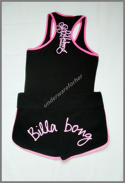ชุด BILLA BONG ผู้หญิง สีดำตัดขอบชมพู รูปที่ 3
