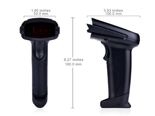 * Limit Time Offer * TaoTronics TT-BS012 Wireless Cordless Handheld Barcode Bar Code Scanner Reader Kit - Black, 32-bit Decoder, Anti-interference, Mobile Moveable, Optical Laser,Short Range ( TaoTronics Barcode Scanner ) รูปที่ 7