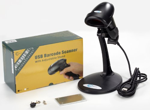 Esky USB Automatic Barcode Scanner Scanning Barcode Bar-code Reader with Hands Free Adjustable Stand - Black ( Esky Barcode Scanner ) รูปที่ 1