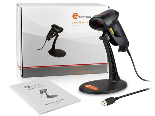 Taotronics TT-BS003 Black USB Automatic Sensing and Scan Wired Handheld Laser Barcode Scanner ( TaoTronics Barcode Scanner ) รูปที่ 1