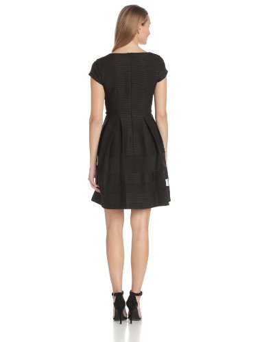 Taylor Dresses Women's Cap Sleeve Fit and Flare Dress with Mesh ( Taylor Dresses Casual Dress ) รูปที่ 4