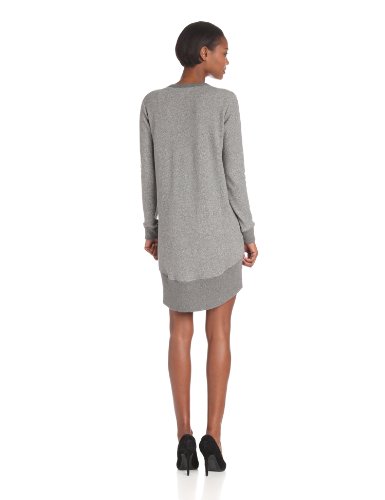 Wilt Women's Long Sleeve Hi Lo Mixed Sweatshirt Dress ( Wilt Casual Dress ) รูปที่ 4