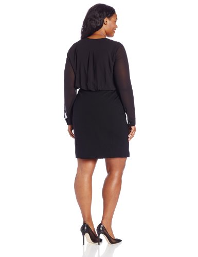 DKNYC Women's Plus-Size Long Sleeve Dress ( DKNYC Night Out dress ) รูปที่ 4