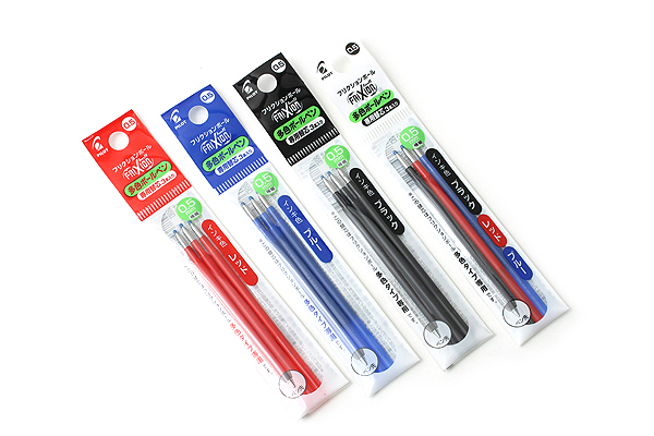 ปากกาลบได้ Pilot FRIXION Ball 3 ขนาด 0.5 3 สีในแท่งเดียว น้ำเงิน, ดำ, แดง แบบกด พร้อมไส้เปลี่ยน  รูปที่ 6