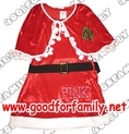 ชุดแฟนซี กระโปรง พร้อมผ้าคลุมไหล่ ซานตารีน่า สีแดง คริสตมาส santa ซานตาครอส เสื้อผ้าเด็ก แต่งแฟนซี รหัส fcysan058