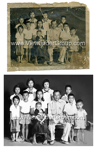 รับแต่งรูปเก่า-ใหม่ โดยมืออาชีพ รีทัช ตัดต่อ ซ่อมรูป ภาพเก่า รูปติดกระจก โดนน้ำ ขาดชำรุด รูปที่ 2