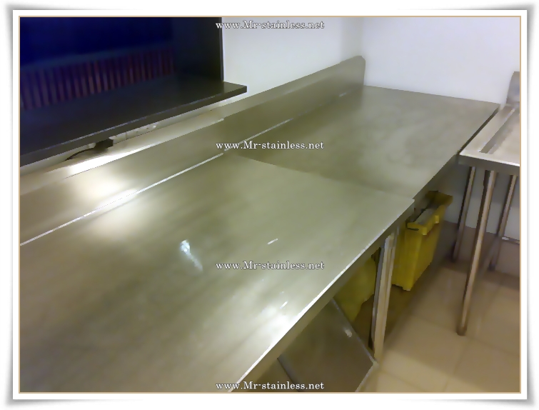 MR. stainless , เครื่องครัวสแตนเลส , โต๊ะเตรียมอาหาร 2 ชั้น , โต๊ะเตรียมของ ครัวกลางมีชั้น รูปที่ 2