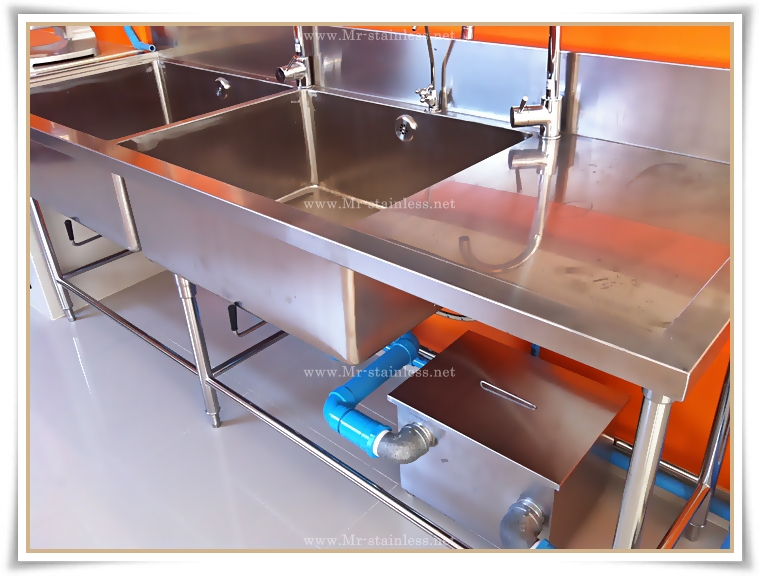 MR. stainless , เครื่องครัวสแตนเลส , ถังดักไขมันสแตนเลส , ถังดักโรงแรม , ถังดักโรงอาหาร , ถังดักไขมันศูนย์อาหาร รูปที่ 5