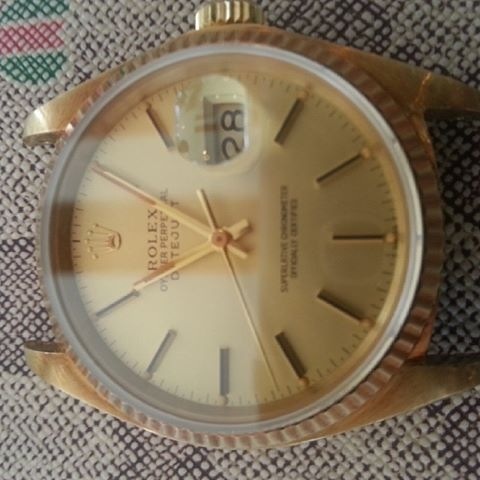 Vintage rolex dayjust kingsize เรือนทอง18เคออโต้สองจังหว่ะกระจก รูปที่ 1