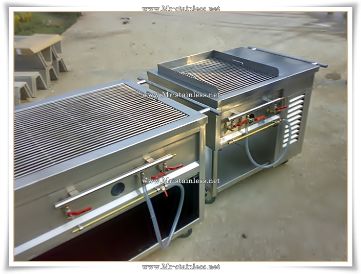 Mr.stainless ขายรถเข็นเตาย่างหินลาวา , เตาย่าง รถเข็น , เตาย่างอาหาร ซีฟู้ด รูปที่ 3