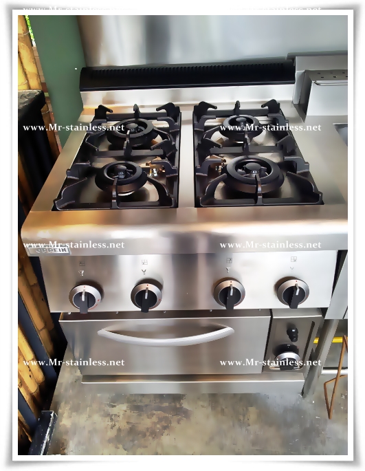 MR.stainless , เครื่องครัวสแตนเลส , เตา 4 หัว , เตาเหล็กหล่อค , ครัวสเต็กส์ , เตาอุ่น 4 หัว รูปที่ 6