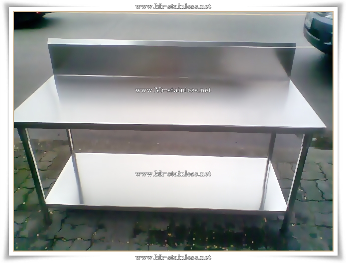 MR. stainless , เครื่องครัวสแตนเลส , โต๊ะเตรียมอาหาร 2 ชั้น , โต๊ะเตรียมของ ครัวกลางมีชั้น รูปที่ 3