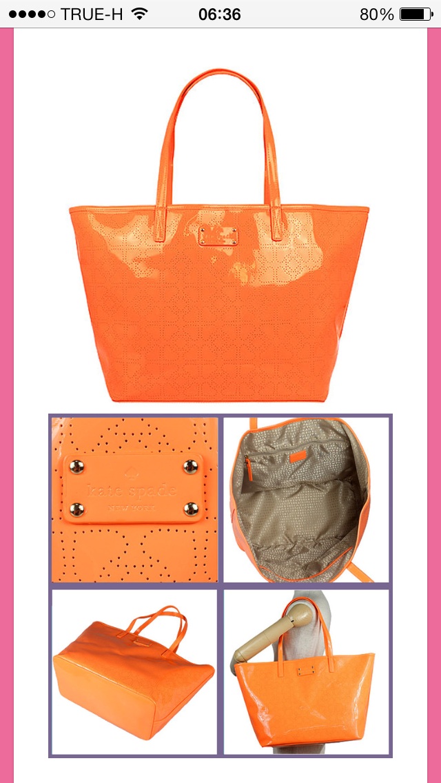 ขายกระเป๋า kate spade สีส้ม รูปที่ 1