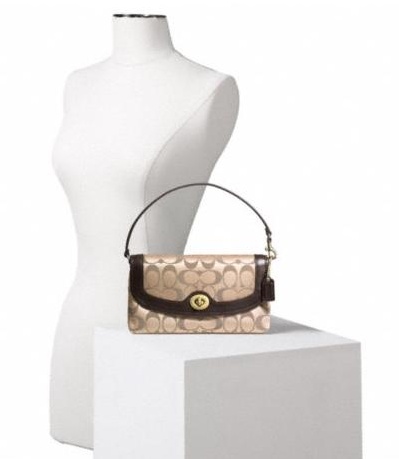 กระเป๋าสตางค์ COACH รุ่น CAMBELL SIGNATURE LARGE  WRISTLET F50184  รูปที่ 3