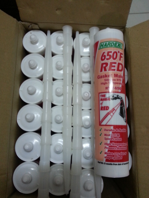 กาวซิลิโคนทนความร้อนสูงHARDEX HI-TEMP RED [SILICONE GASKET MAKER] กาวแดงซิลิโคนประเก็นเหลว ทนความร้อนได้ 343 C รูปที่ 3