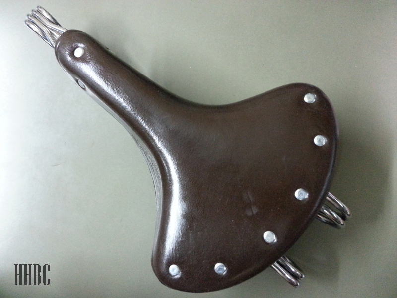 อานหนังแท้อย่างดี  ทรงคลาสสิค Leather Saddle รูปที่ 1