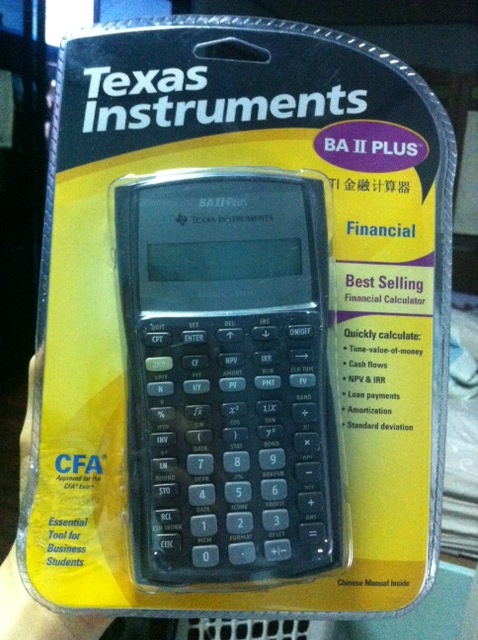 เครื่องคิดเลขทางการเงิน Texas Instruments BA II Plus Financial Calculator รูปที่ 1